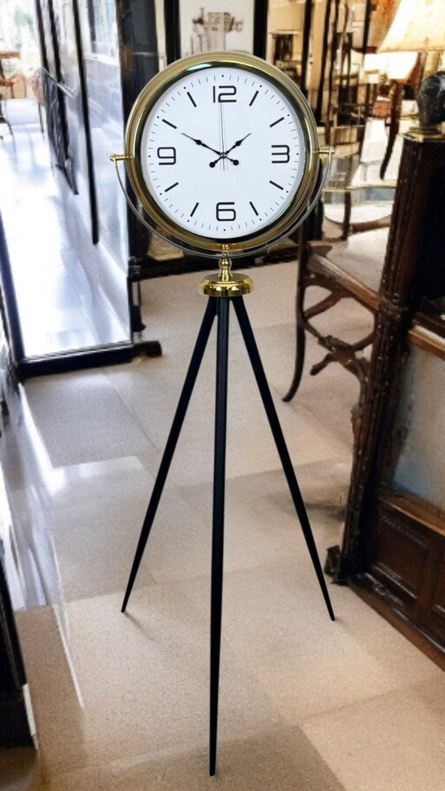 Elegance Gold Tripod Ayaklı Saat