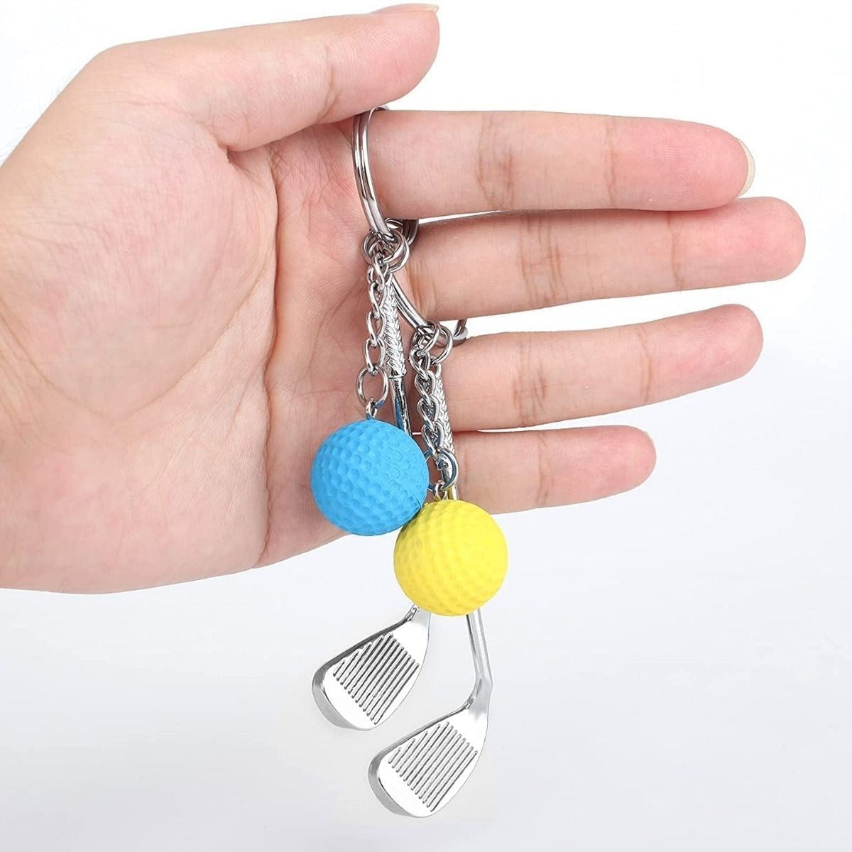 ANKAVERSE® Gerçekçi Golf Tasarımlı Şık Anahtarlık Kolye Çanta Süsü Golf Keychain