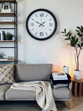 Zentime Sade & Şık Siyah 40 cm Metal Dekoratif Duvar Saati