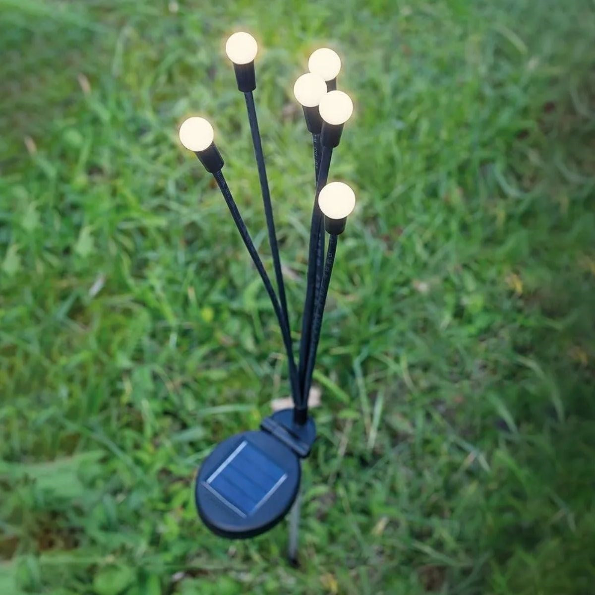 2 Adet Güneş Enerjili Plastik Bahçe Lambası – LED Dış Mekan Top Aydınlatma, Otomatik Açılıp Kapanan Solar Işık (5286)