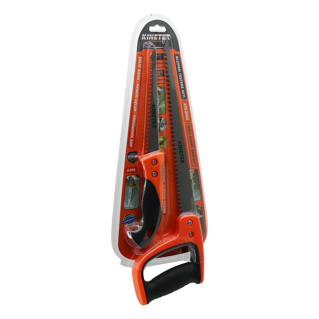 2 PCS ALÇIPAN TESTERE SET PROFESYONEL 7 İNÇ- 170MM - 12 İNÇ- 300MM ÇELİK BIÇAK - ERGONOMİK SAP (5286)