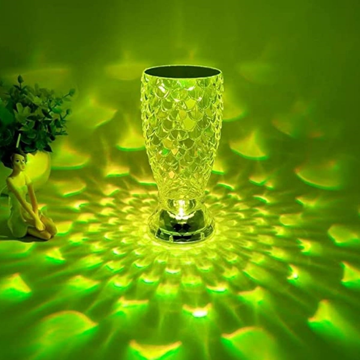 ANKAVERSE® Kristal Balık Süzgeç LED Lamba - USB Şarjlı, 16 Renk Modu