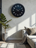 Zentime Pure Dark Black 40 Cm Metal Duvar Saati
