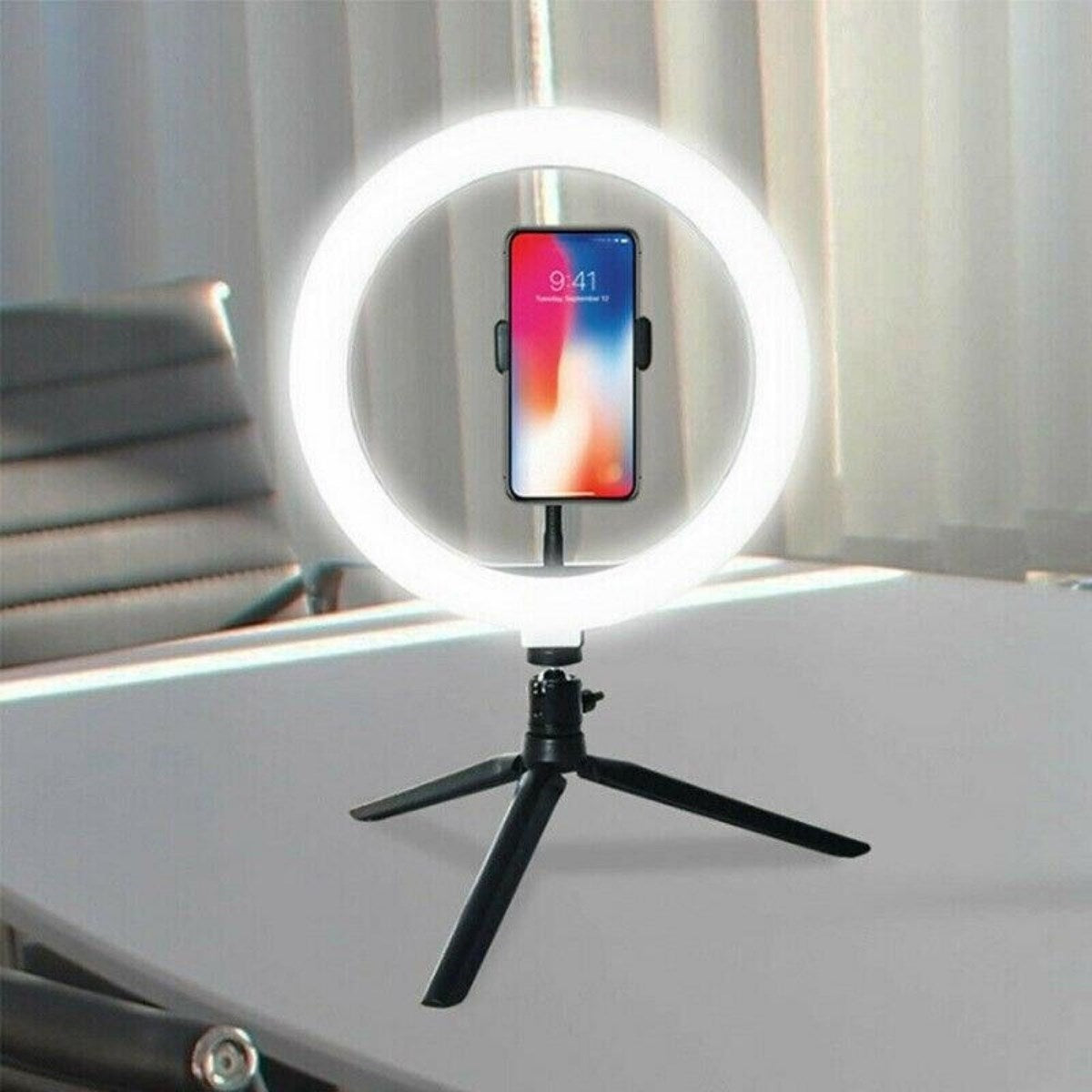 ANKAVERSE® 8inç 20cm Youtube Instagram Tiktok Selfie  Stüdyo Video Fotoğraf Ring Light  Tripod Led Halk