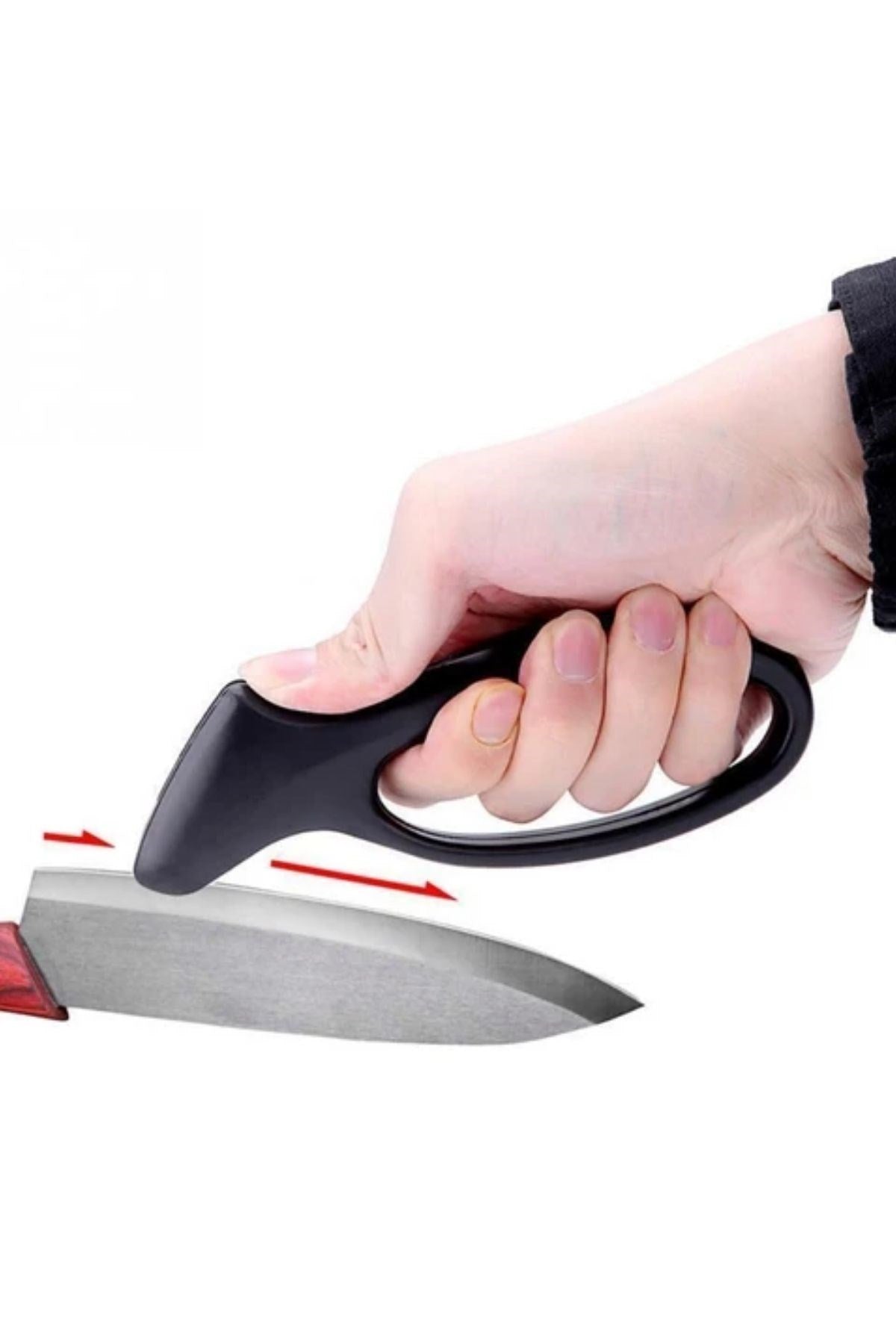ANKAVERSE® Kolay Tutuş Saplı Paslanmaz Çelik Manuel Bıçak Bileme Aleti