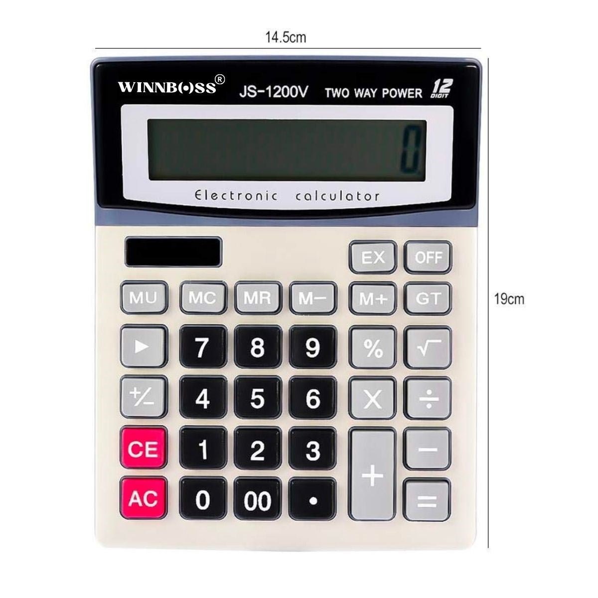 ANKAVERSE® 12 Haneli Büyük Ekranlı Hesap Makinesi