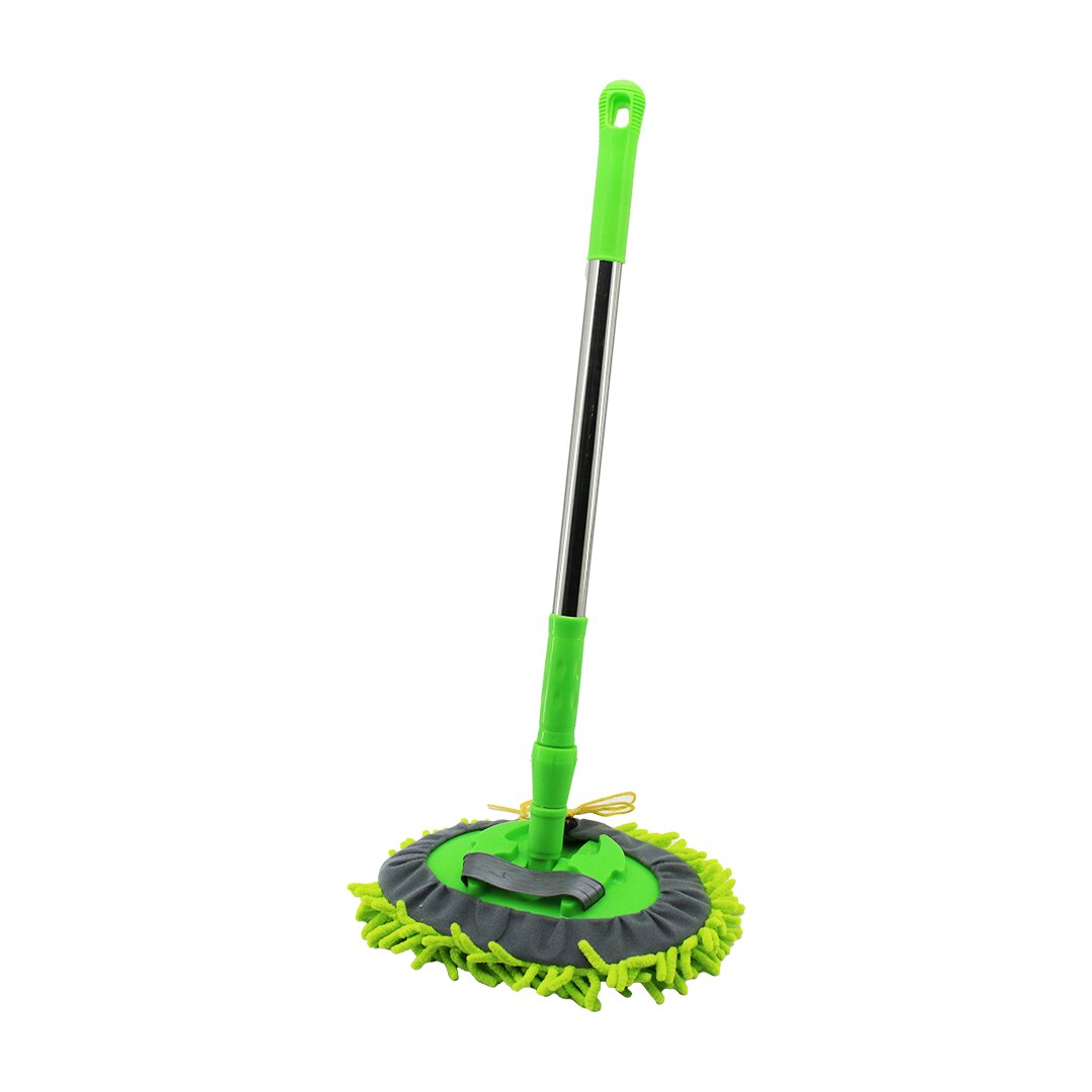 25CM - OVAL   MAKARNA  MOP RENKLİ MİKROFİBER  180° HAREKETLİ - UZAYAN METAL SAPLI= 54--90CM (5286)