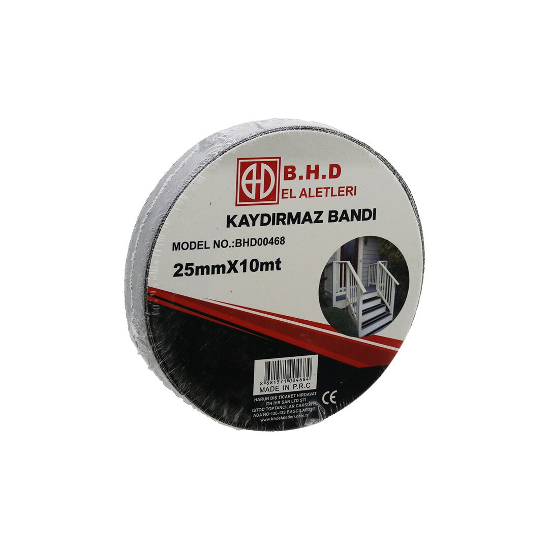 25MM X 10MT KAYDIRMAZ SİYAH BANT (5286)