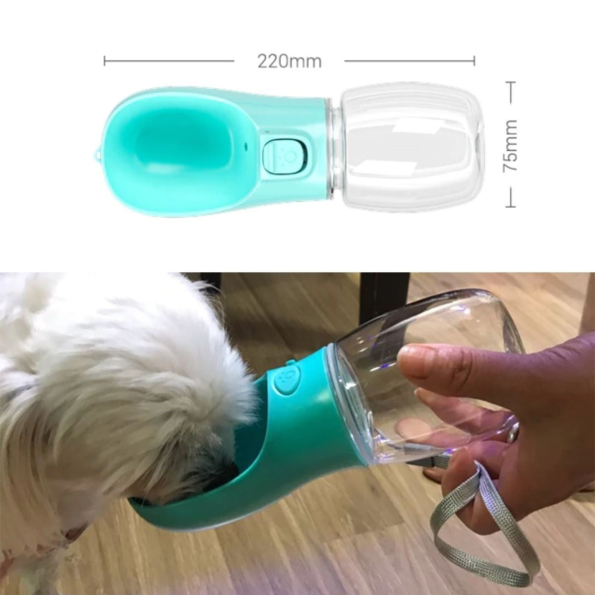 ANKAVERSE® Taşınabilir Evcil Hayvan Suluğu - 350ml Sızdırmaz Seyahat Kabı