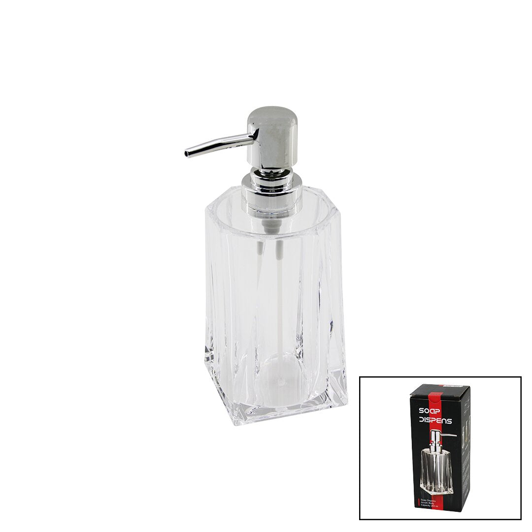 280ML - UZUN   ŞEFFAF - MİKA KRİSTAL  SIVI SABUNLUK (5286)