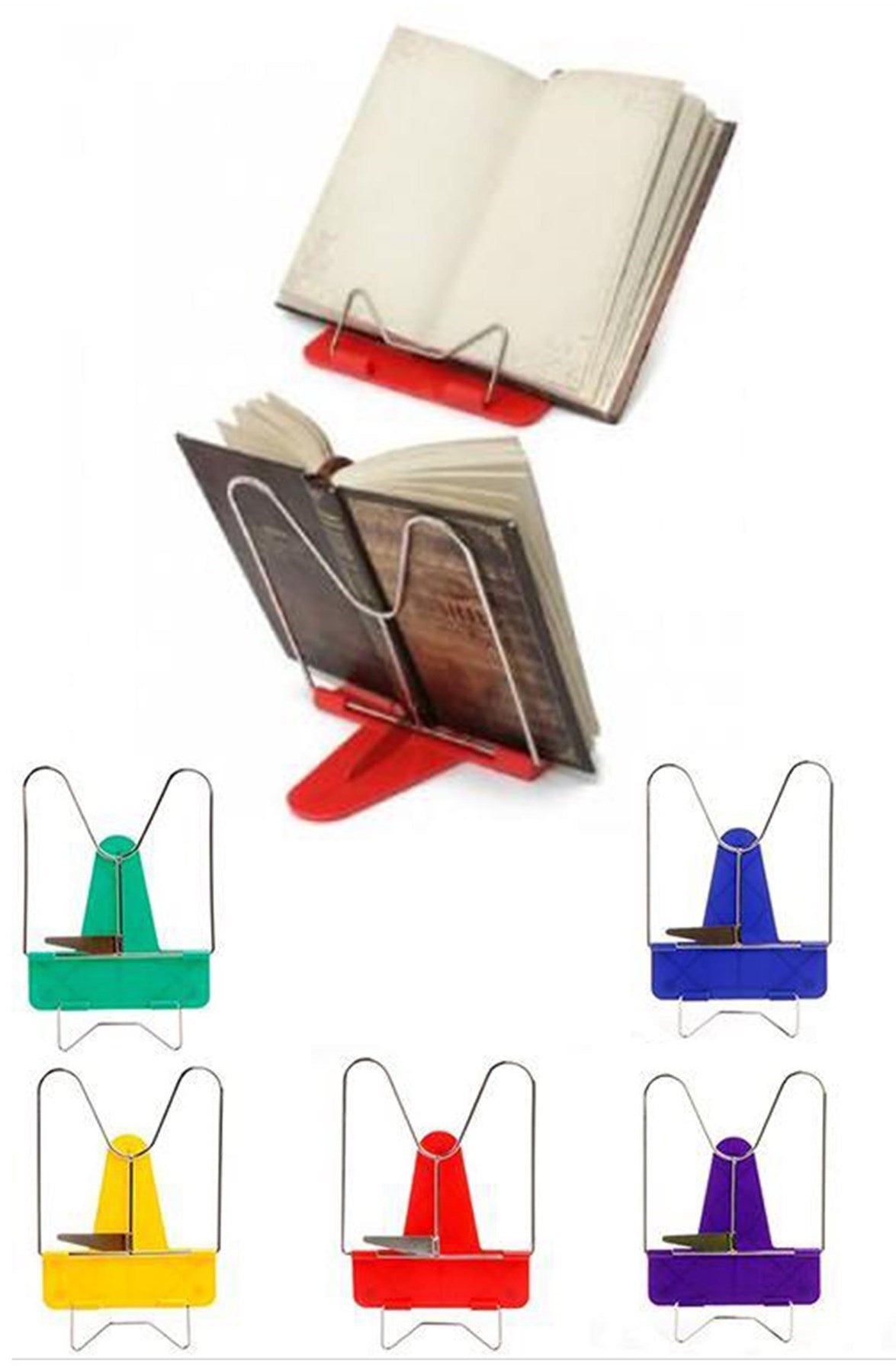 ANKAVERSE® Portatif Ayarlanabilir Metal Kitap Standı