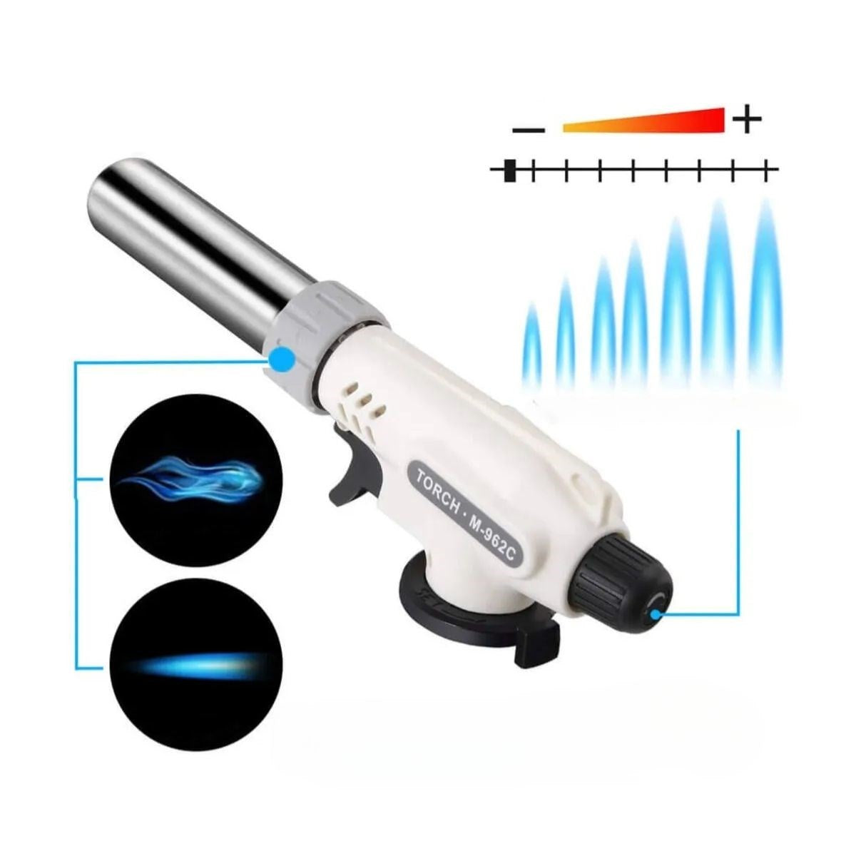 ANKAVERSE®  1300°C Çok Amaçlı Gaz Torch Çakmak - Mutfak, Mangal, Lehimleme Pürmüz Alev Tabancası