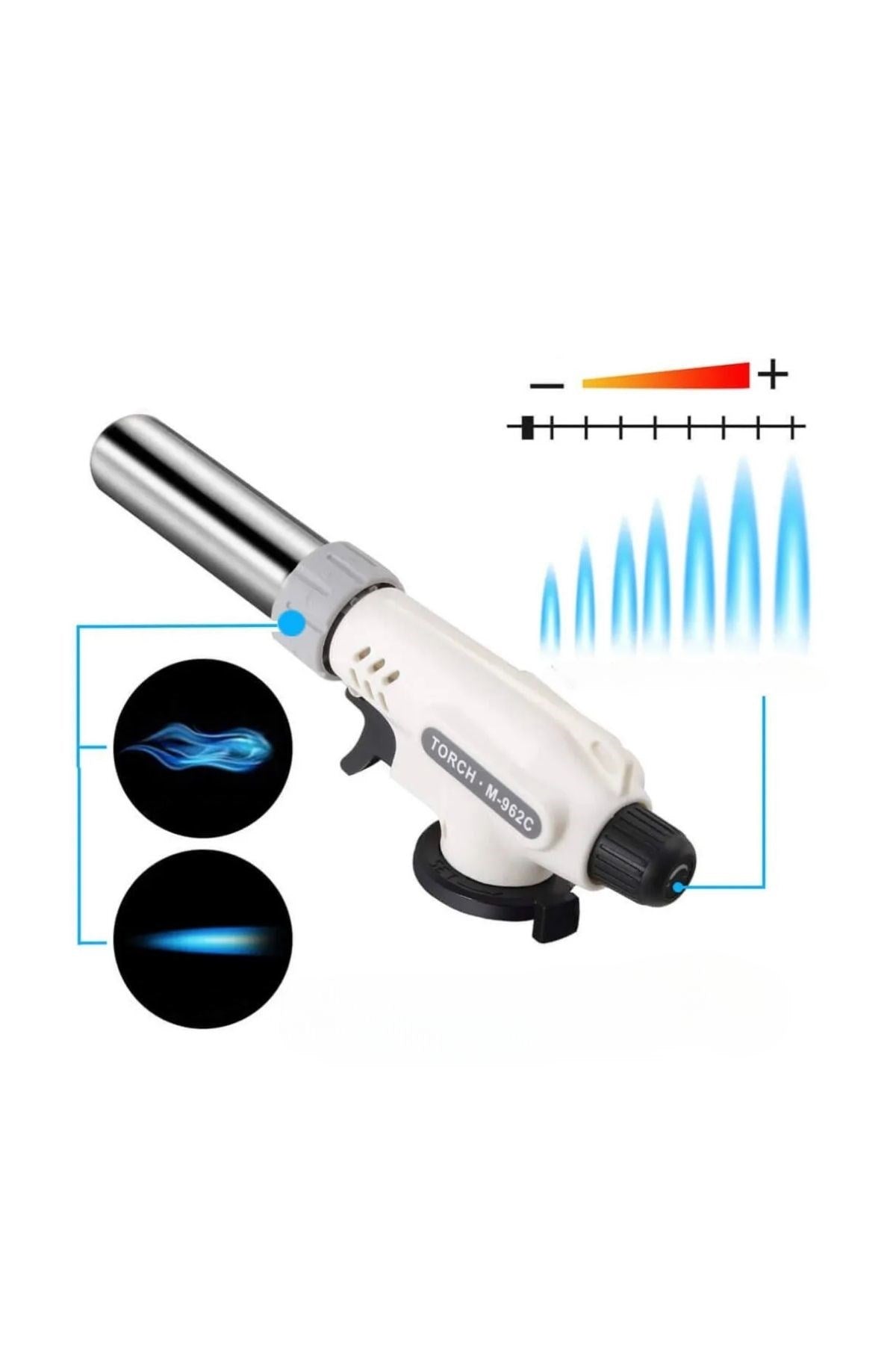 ANKAVERSE®  1300°C Çok Amaçlı Gaz Torch Çakmak - Mutfak, Mangal, Lehimleme Pürmüz Alev Tabancası
