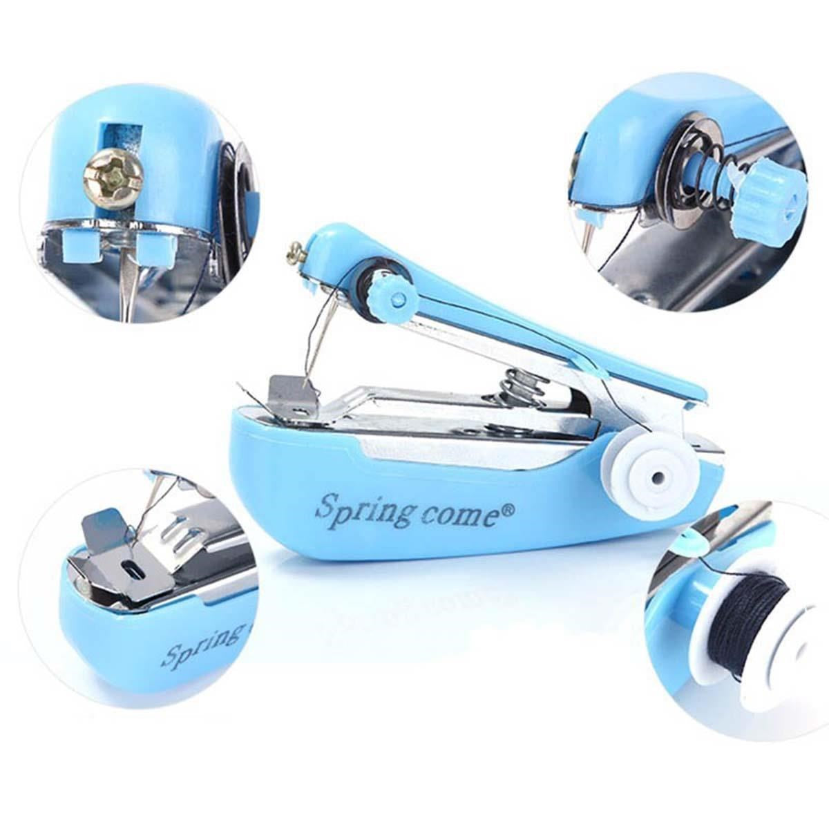 ANKAVERSE® Spring Come Mini Kolay Seyehat ve Ev Tipi El Dikiş Dikme Makinası