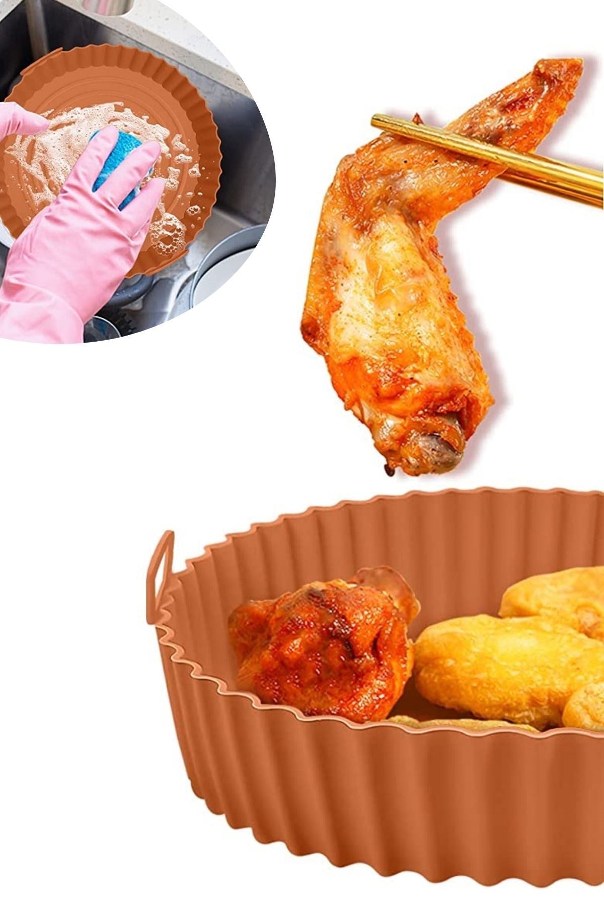 ANKAVERSE® 20 cm Yuvarlak Silikon Pişirme Matı - Isıya Dayanıklı ve Yıkanabilir