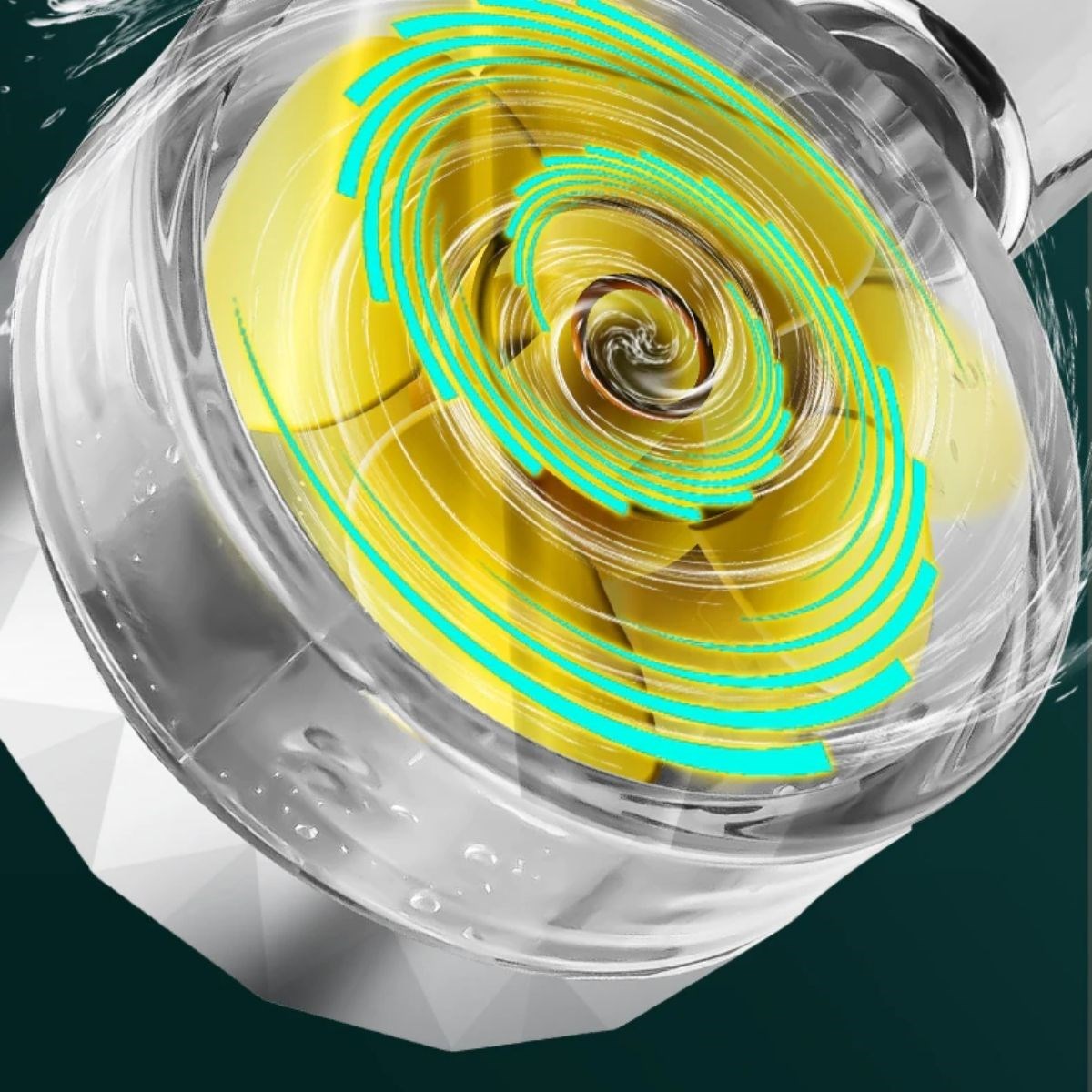 ANKAVERSE® Turbo 360° Dönen Filtreli Yüksek Basınçlı Duş Başlığı