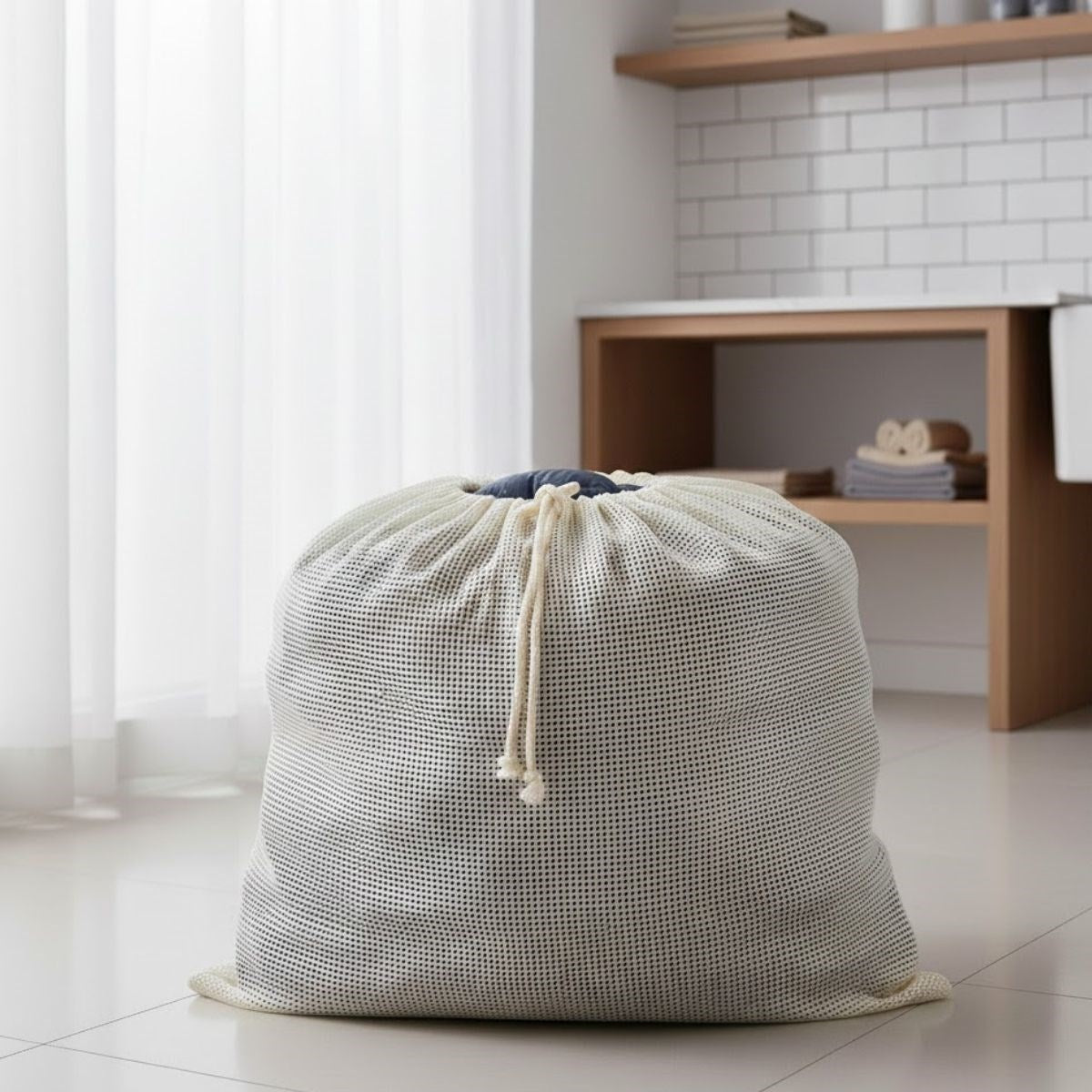 ANKAVERSE® Battal Boy 120x150 cm Mont ve perde Yıkama Filesi–Extra Büyük, Dayanıklı, Nefes Alabilir Çamaşır Koruma Torbası