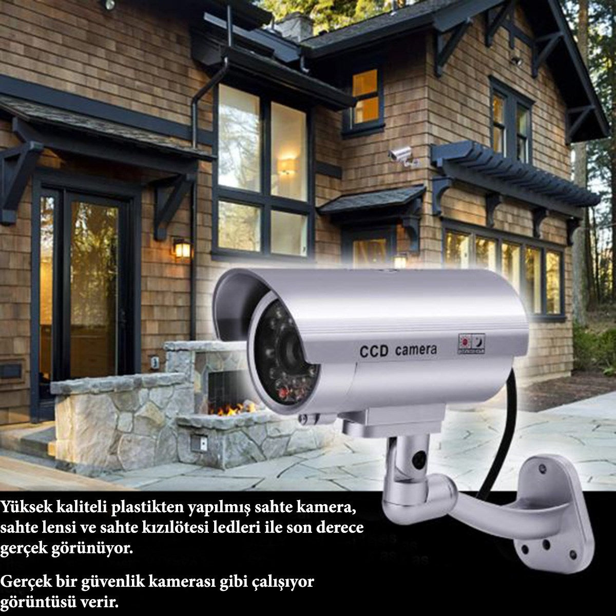 ANKAVERSE® %100 Gerçekçi İç ve Dış Mekan İçin Sahte Güvenlik Kamerası