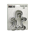3 BOY METAL SİLİKON KENAR KILIFLI  KURABİYE KALIP SETİ  8 X 5.5CM - 9.5 X 8CM - 13.5 X 11CM (5286)