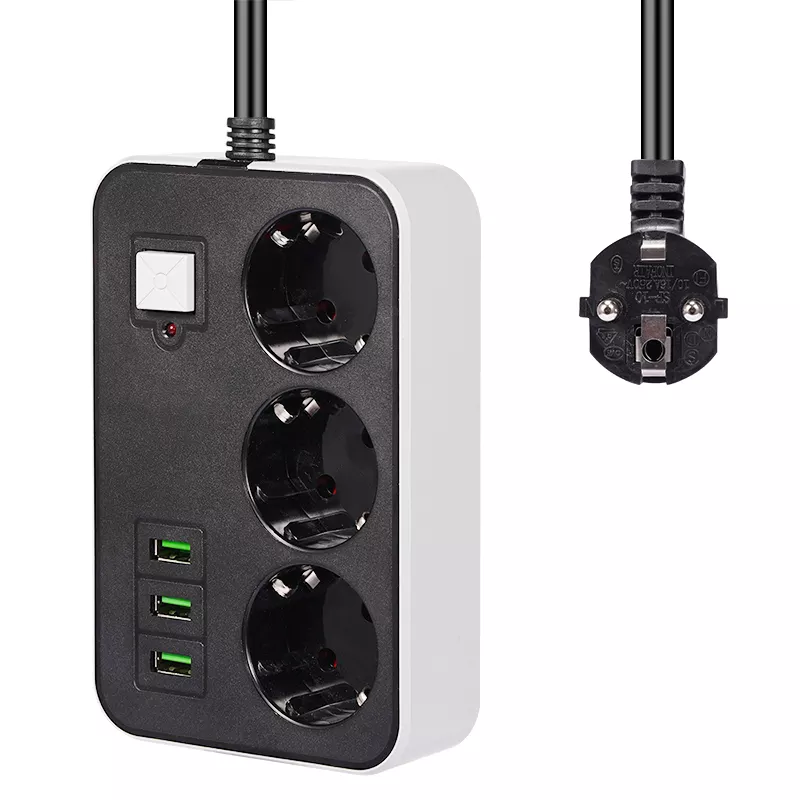 3 USB’li 3’lü 1.8 m Akım Korumalı Priz (5286)