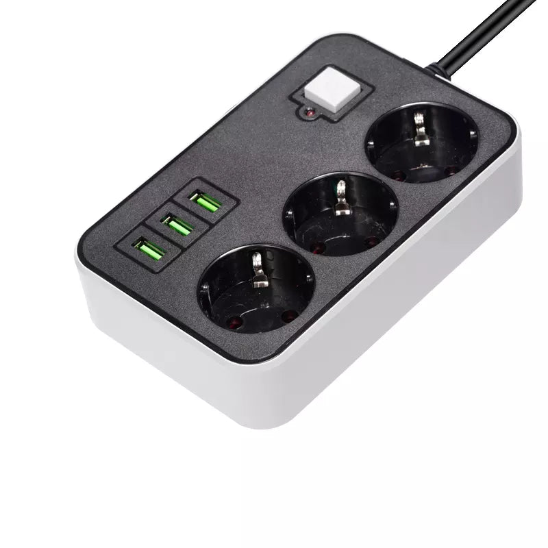 3 USB’li 3’lü 1.8 m Akım Korumalı Priz (5286)