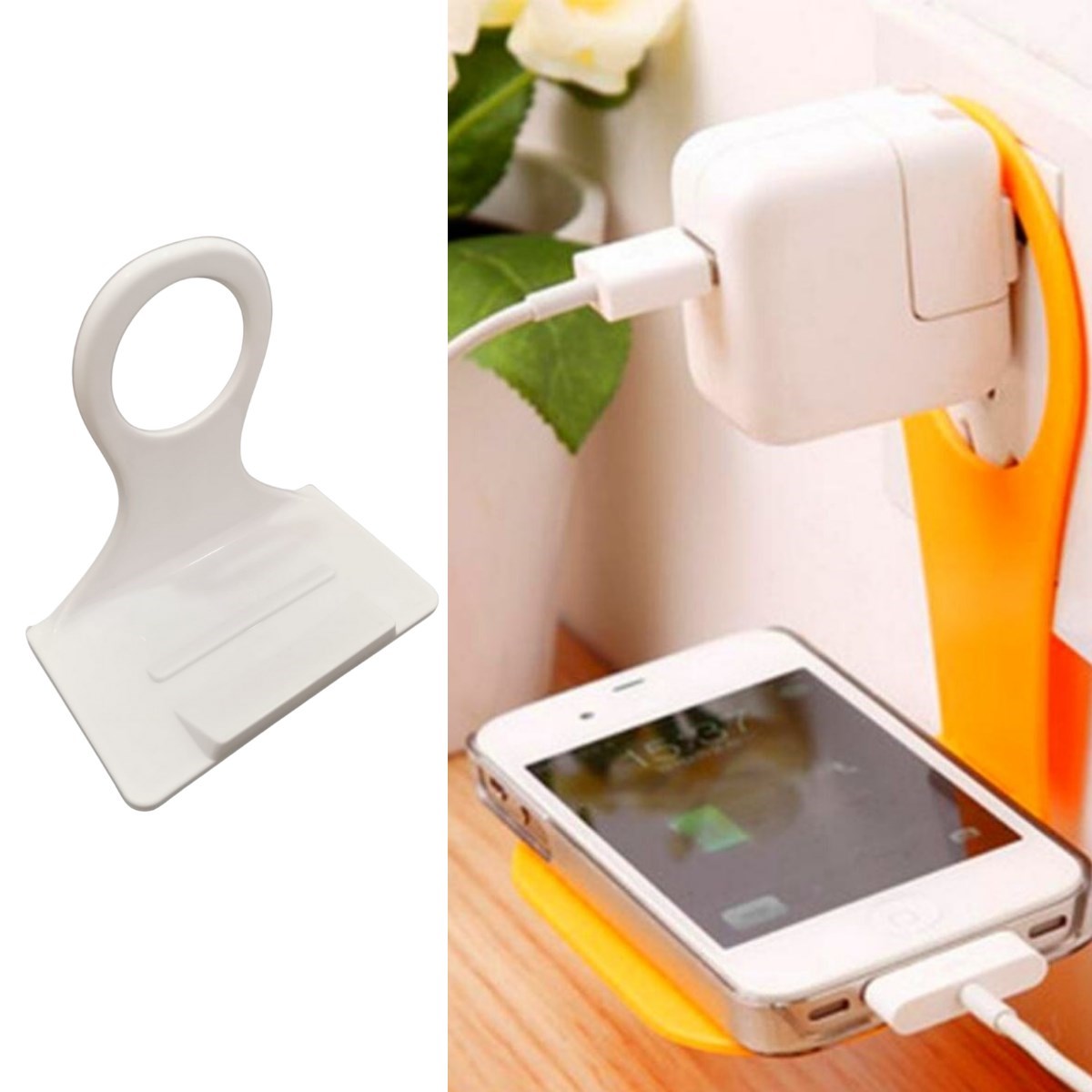ANKAVERSE® Universal Şarj Priz Askısı ve Telefon/Tablet Standı