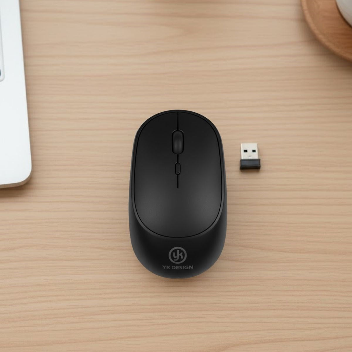 ANKAVERSE® Siyah Renkli Ergonomik Sessiz Kablosuz Mouse – USB Alıcılı, Ofis ve Oyun İçin Konforlu Bilgisayar Faresi MS6310