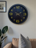 Zentime Prime Black 40 cm Metal Modern Tasarım Duvar Saati