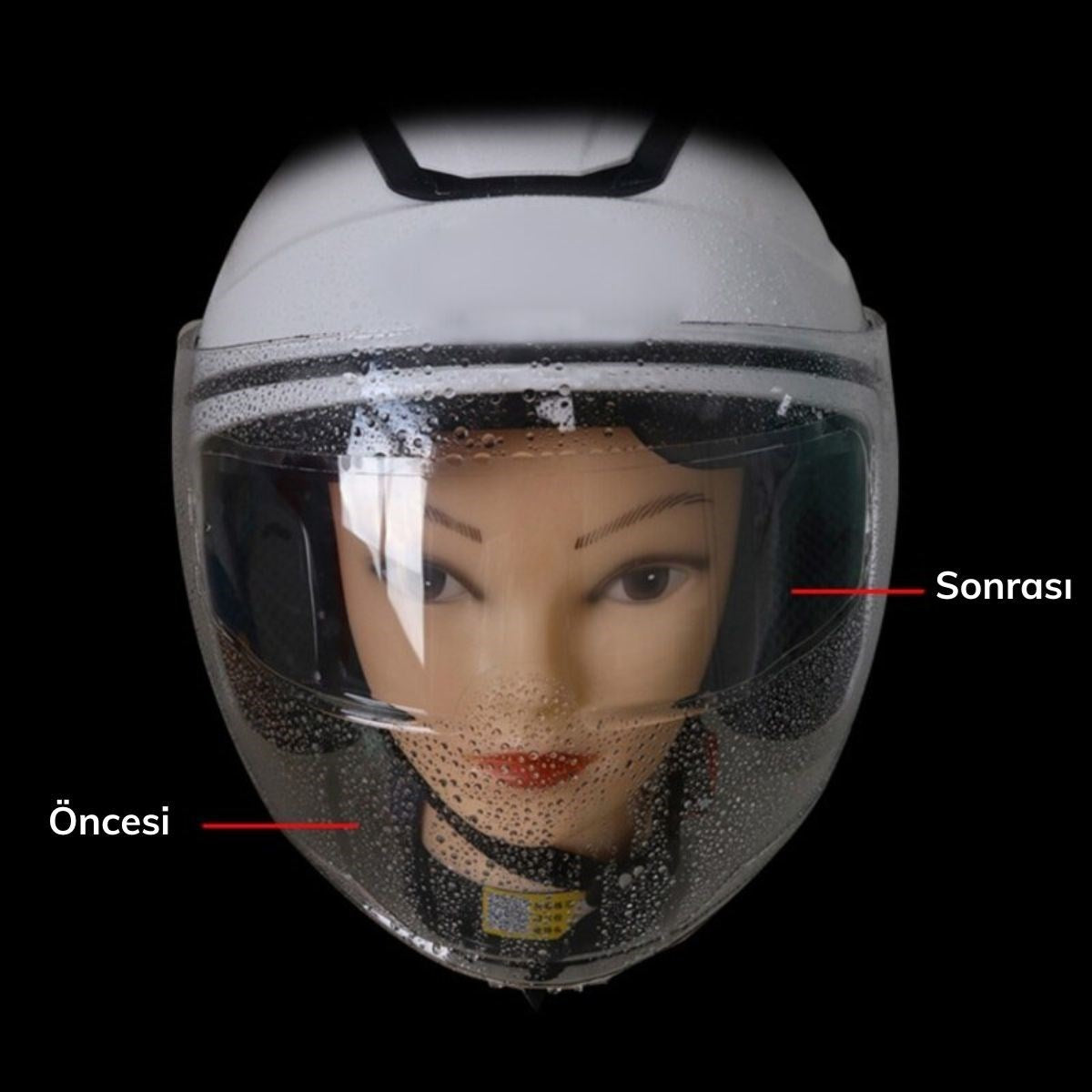 ANKAVERSE® Buğu Önleyici Motosiklet Kaskı Vizörü Su Geçirmez Dayanıklı Çizik Koruma Lens Filmi