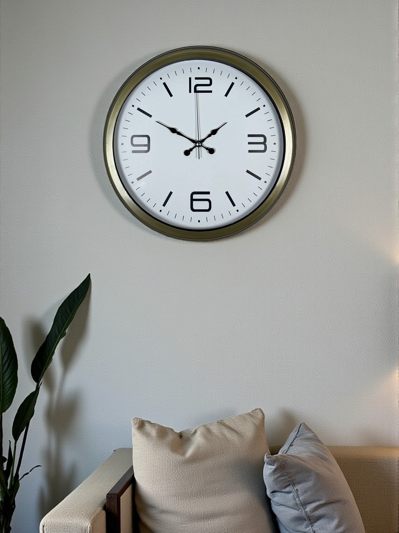 Zentime 40 Cm Metal Eskitme Vintage Duvar Saati
