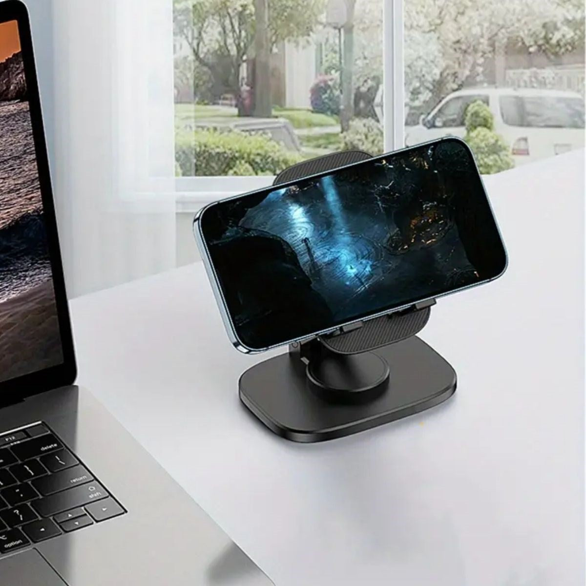 360 Döner Masaüstü Mobil Telefon Tutucu Standı (5286)