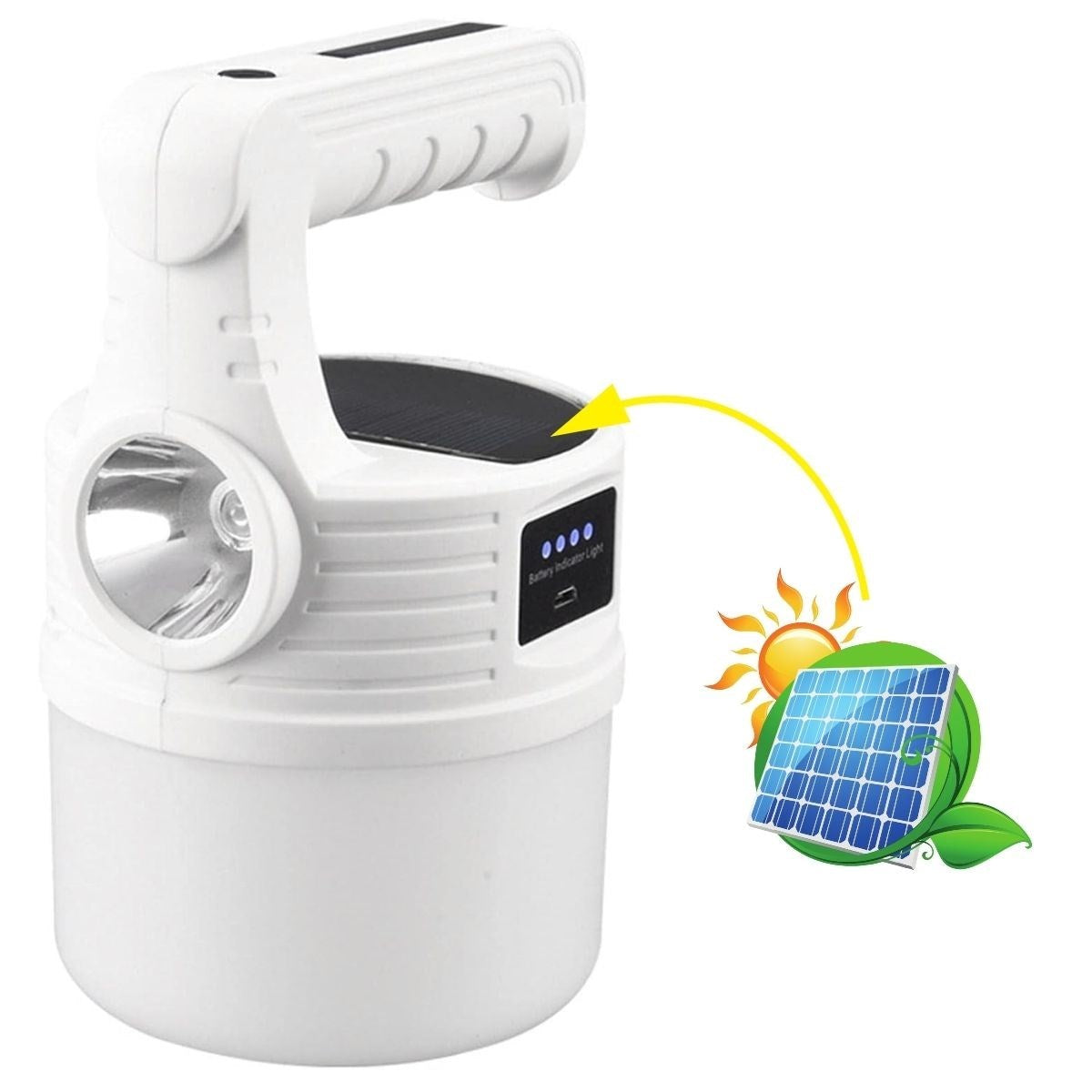 ANKAVERSE® LED Güneş Enerjili Kamp Lambası–2000 Lümen Süper Parlak, 5 Aydınlatma Modlu,USB ile Şarj Edilebilir Dış Mekan,Asılabilir Torch El Feneri