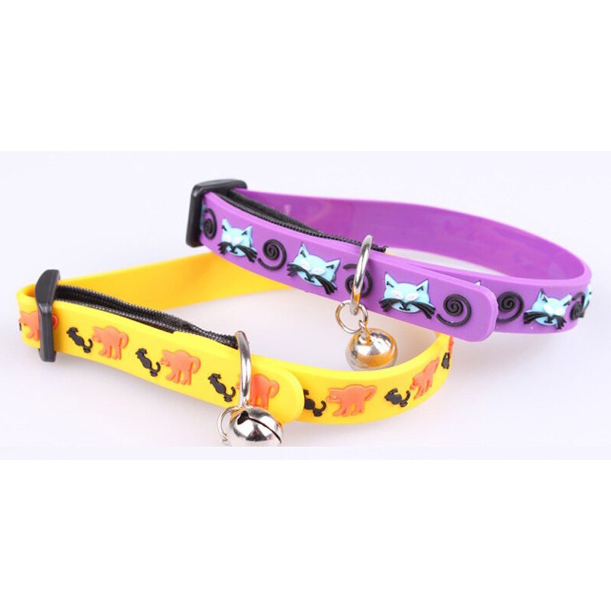 ANKAVERSE® Sevimli Çıngıraklı Silikon Kedi ve Köpek Tasması