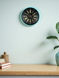 Zentime 36 Cm Turkuaz Dekoratif Duvar Saati