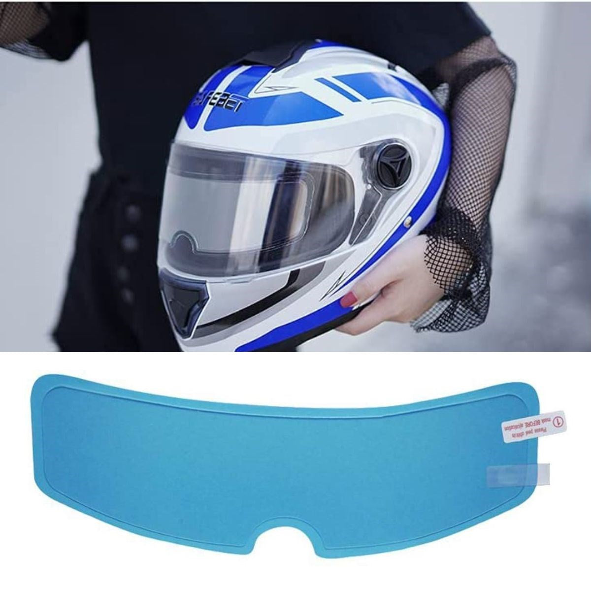 ANKAVERSE® Buğu Önleyici Motosiklet Kaskı Vizörü Su Geçirmez Dayanıklı Çizik Koruma Lens Filmi