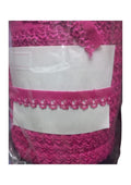 Çamaşır Lastiği Dantelli 1 cm 75 Metre 1 Top Fuşya