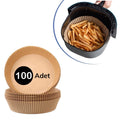 ANKAVERSE® 100 Adet Air Fryer Tek Kullanımlık Pişirme Kağıdı - Yuvarlak