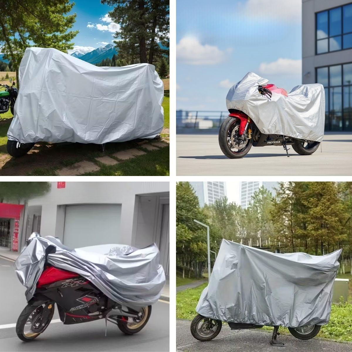ANKAVERSE® Su Geçirmez Yağmur,Kar,Dolu Koruyucu Motorsiklet Brandası - Örtüsü