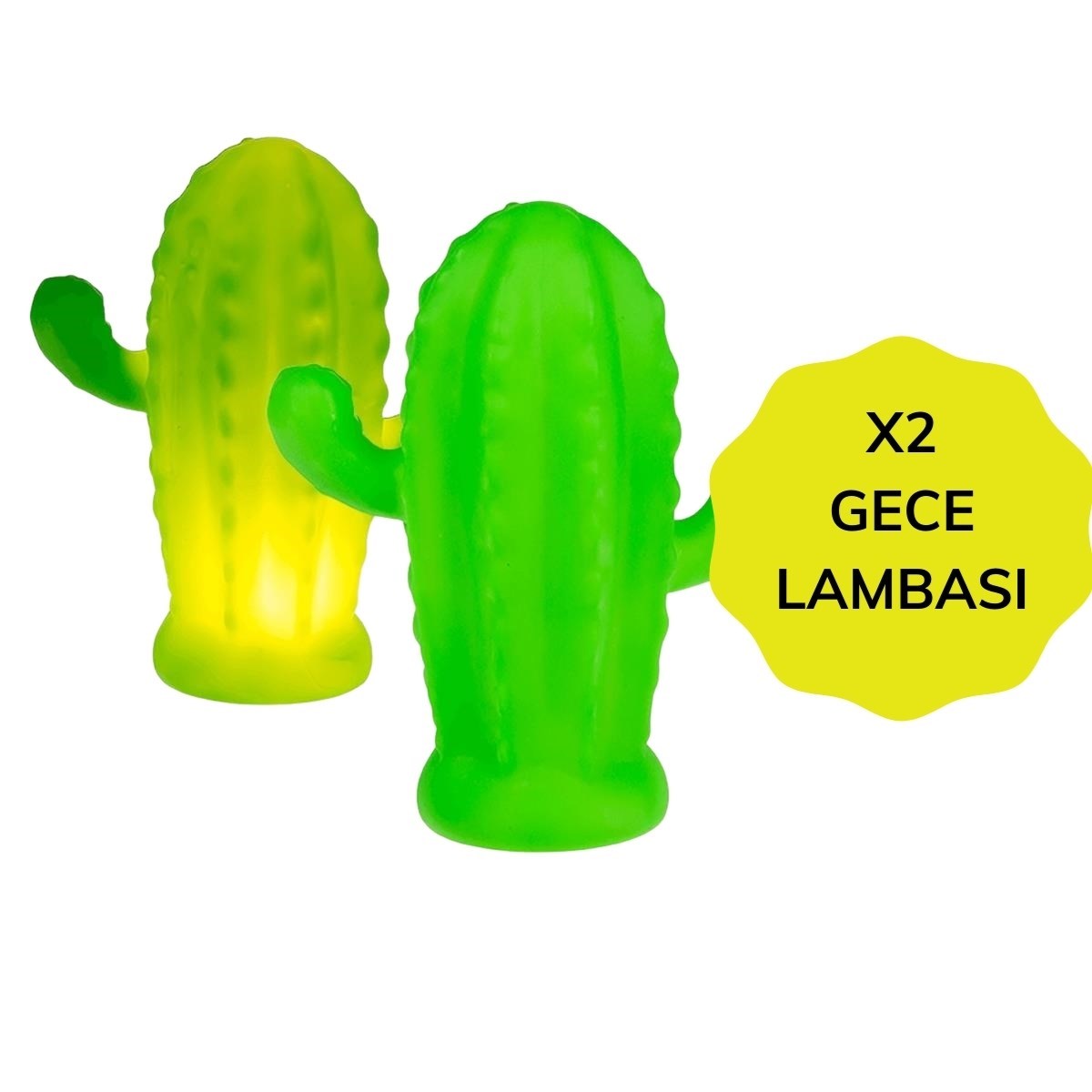 ANKAVERSE® Sevimli Kaktüs LED Gece Lambası