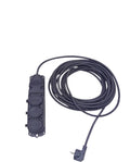 3LÜ 10 MT UZATMA KABLOSU ÇANTALI KAUÇUK PRİZ 3X1.5 CCA KABLO (5286)