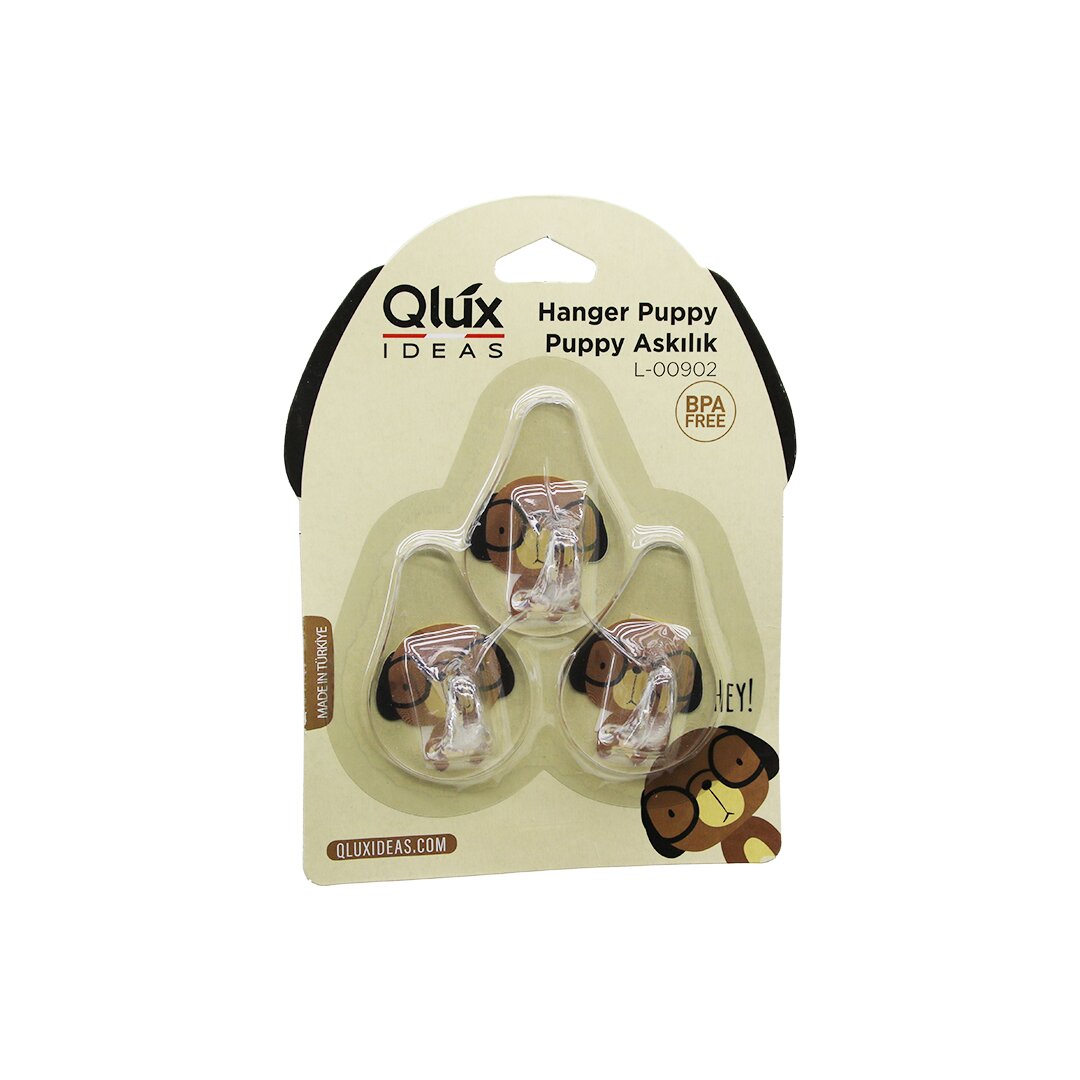 3PCS PUPPY ASKI ŞEFFAF ASKI YAPIŞKANLI MONTAJ (5286)