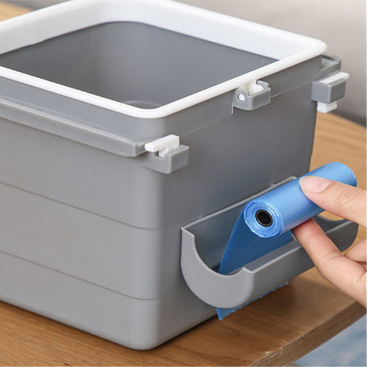 ANKAVERSE® Mini Gizli Masa Altı Çöp Kovası