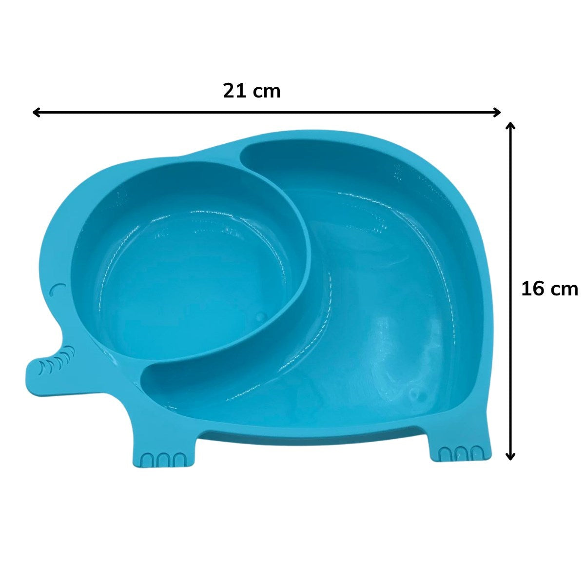 ANKAVERSE® Sevimli Fil Desenli Bölmeli Bebek Mama Tabağı