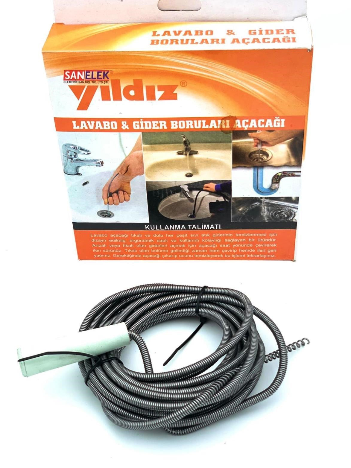 ANKAVERSE® Lavabo Ve Gider Boru Açacağı (3 Metre)
