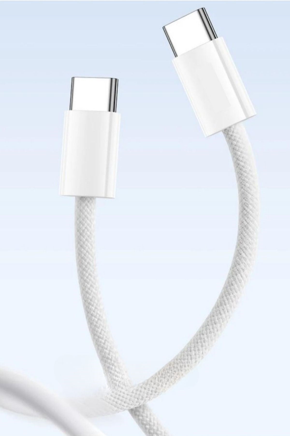 ANKAVERSE® iPhone 15/15 Pro Hasır Örgü Type-C Hızlı Şarj Kablosu (1m)