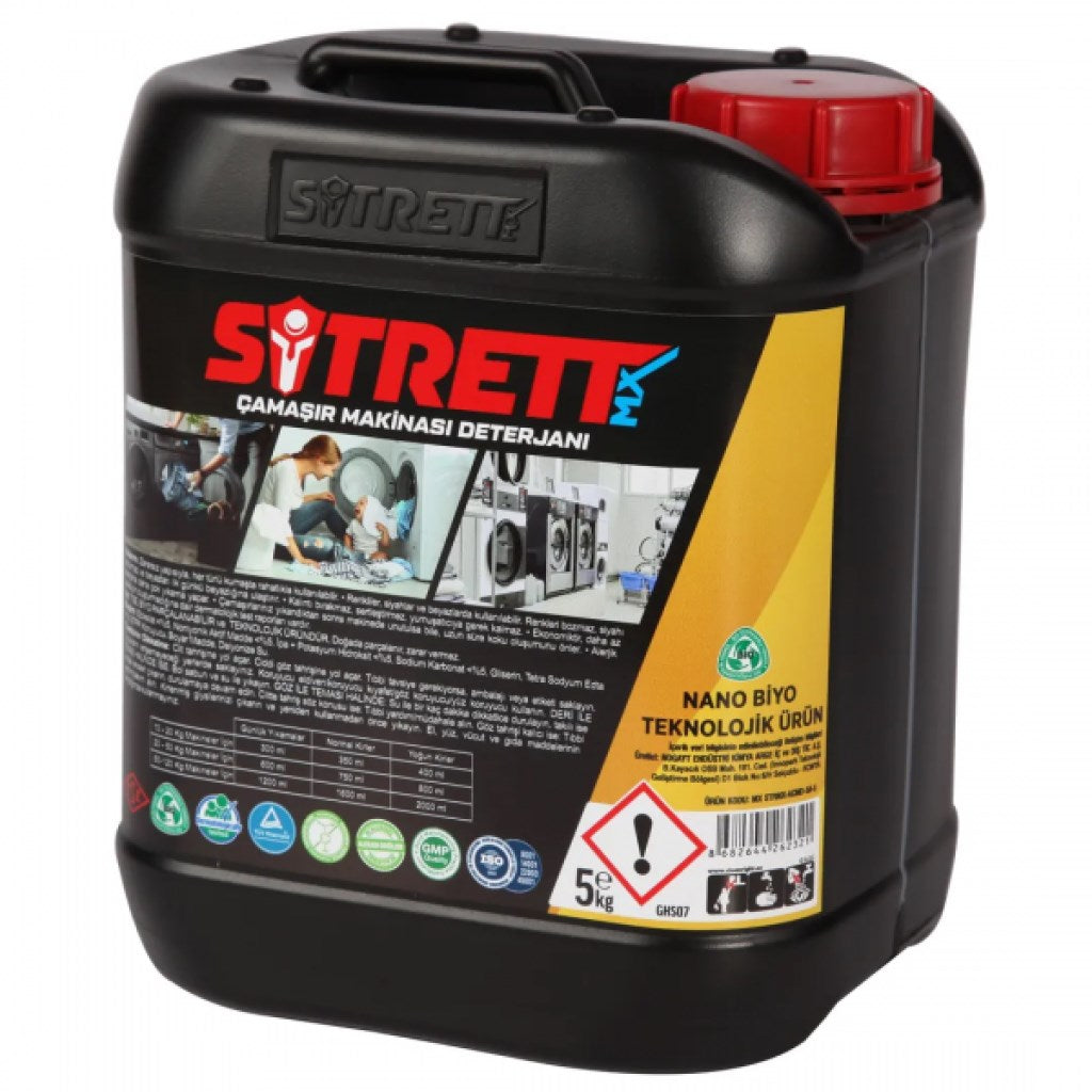 SİTRETT MX Profesyonel Çamaşır Makinesi Deterjanı Endüstriyel 5 Kg