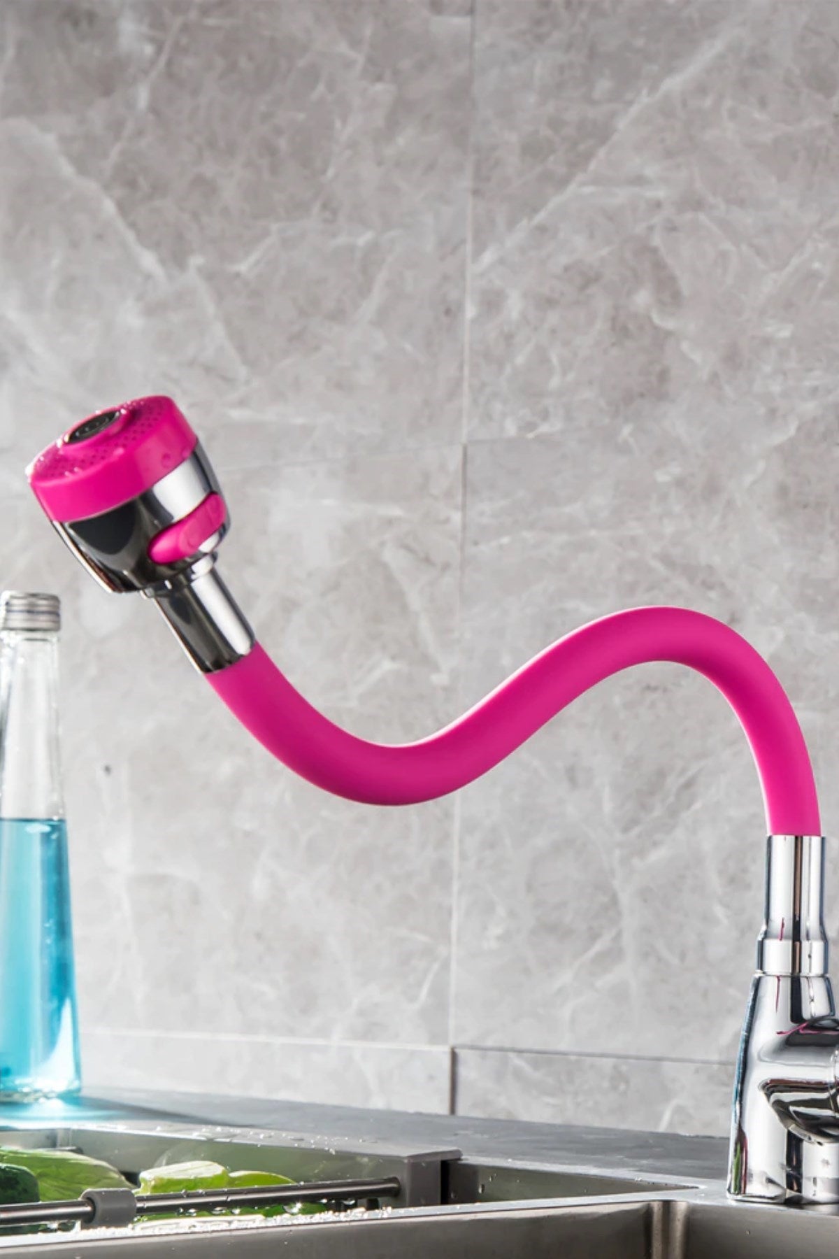 ANKAVERSE® Pembe Tasarruflu Oynar Musluk Başlığı