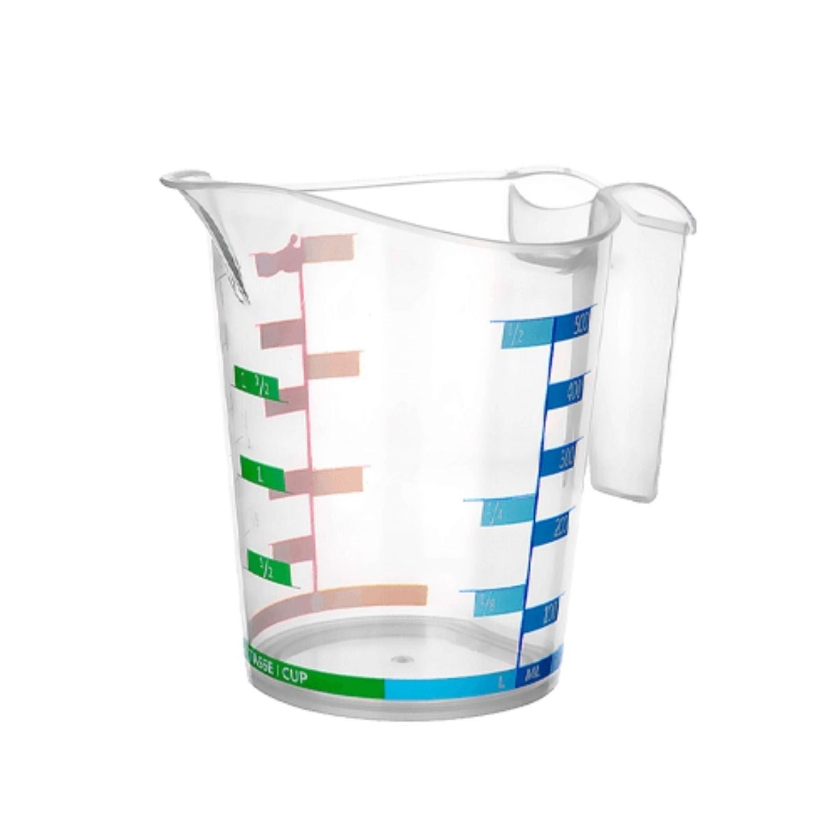 ANKAVERSE® Renkli Dereceli Ölçü Kabı - 1000 ml