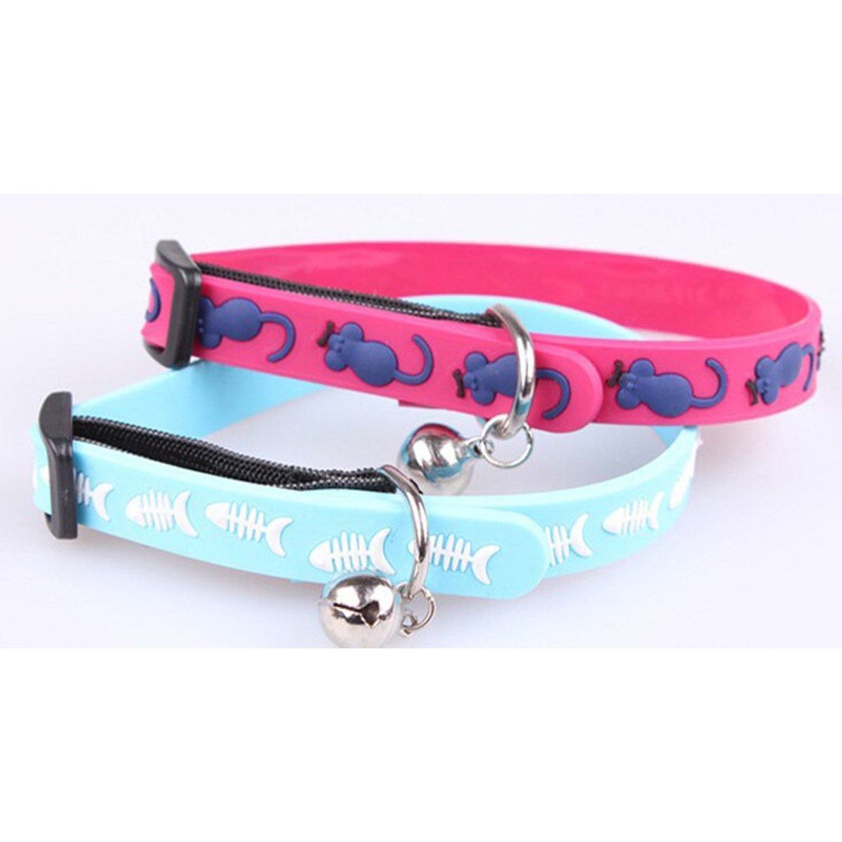ANKAVERSE® Sevimli Çıngıraklı Silikon Kedi ve Köpek Tasması