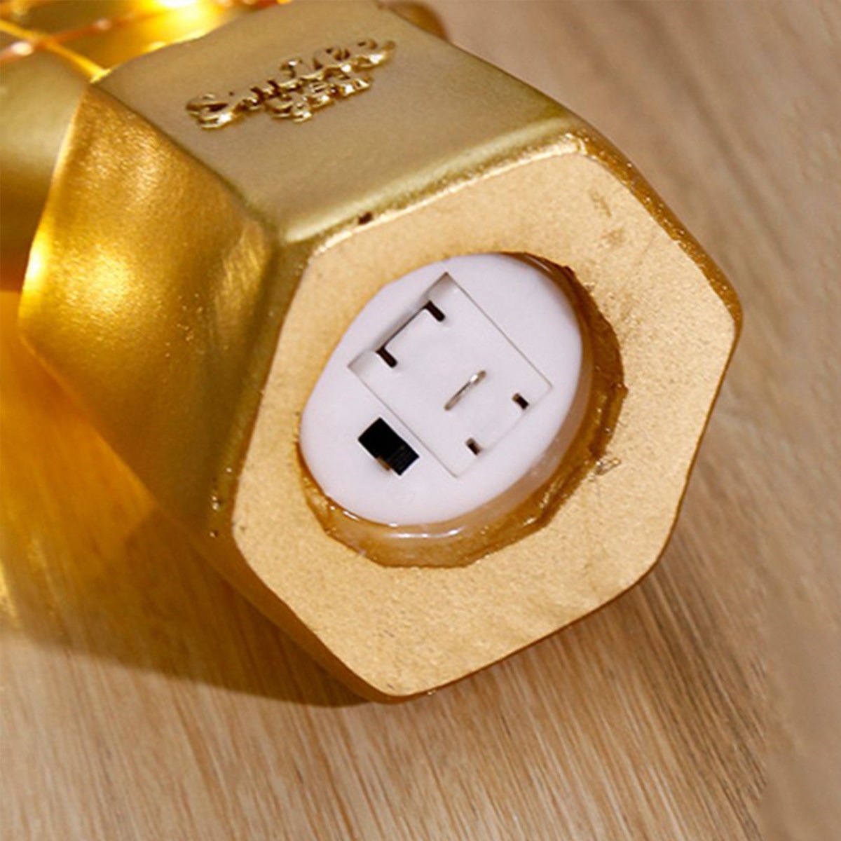 ANKAVERSE® Sevimli LED Kaktüs Gece Lambası - Gold